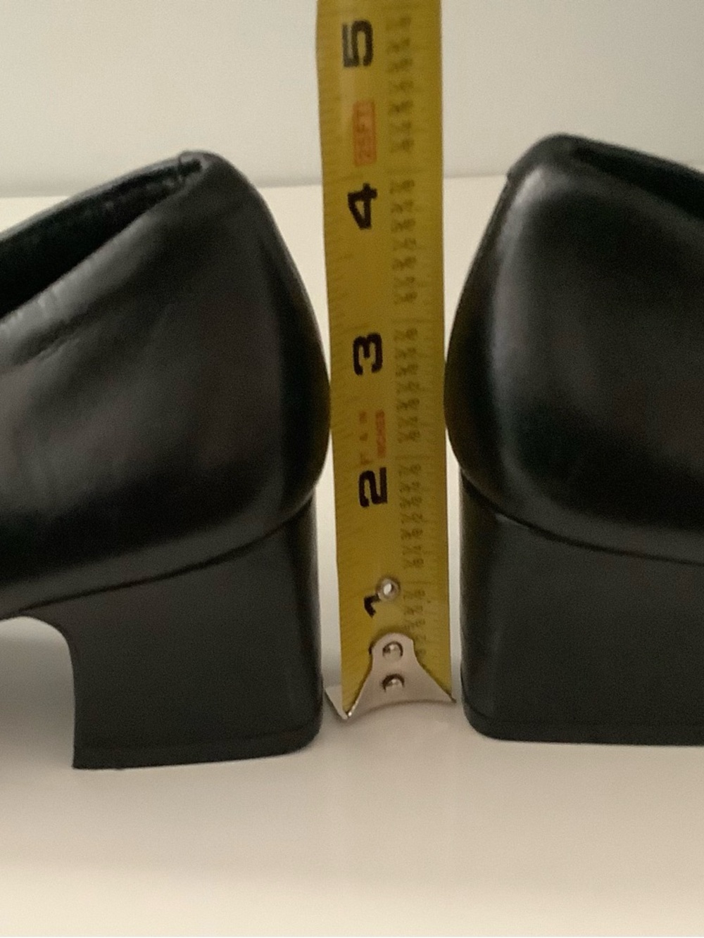 AEROSOLES Black Square Toe Low Block Heel Pumps - Picture 5 of 6